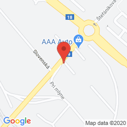Google map:  Štefánikova 1424/88, 071 01 Michalovce